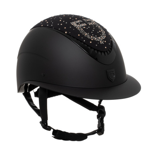 Casca Equestro cu Viziera Polo si Pietre Decorative