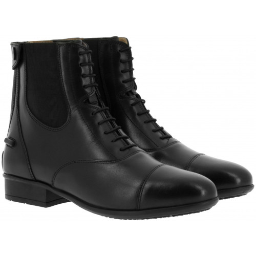 Botine Din Piele Equtiheme Cu Fermoar Si Siret Chic 