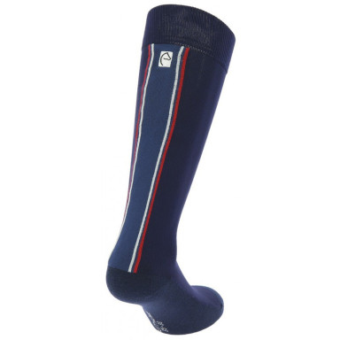 Sosete clasice Albastre/Albe/Rosii Equitheme 