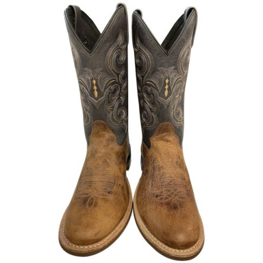 Cizme Western Old West Gri pentru barbati